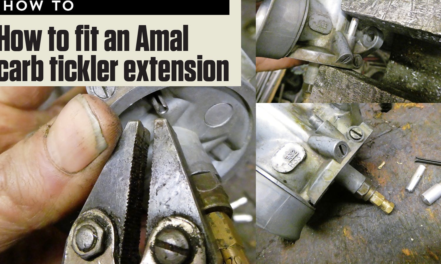 HOW TO FIT AN AMAL CARB TICKLER EXTENSION Classic Bike